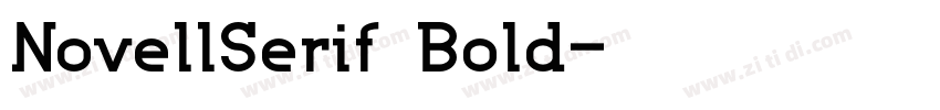 NovellSerif Bold字体转换
